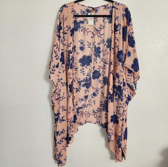 Lane Bryant Other - Lane Bryant NWT! Light peach colored coverall with blue flowers OS